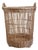Large Vintage Wicker Bakery Basket, 1950s For Sale