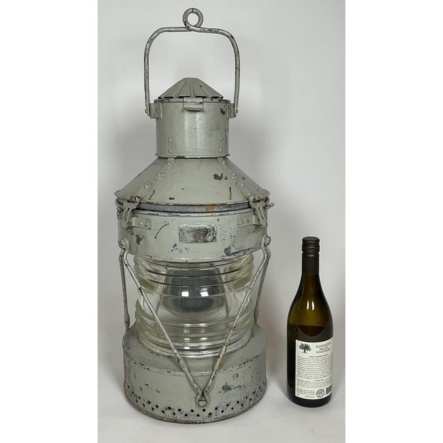 Traditional Steel Ships Anchor Lantern For Sale - Image 3 of 9