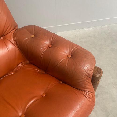 Brutalist Leather Lounge Chairs, 1960s, Set of 2 For Sale - Image 17 of 18