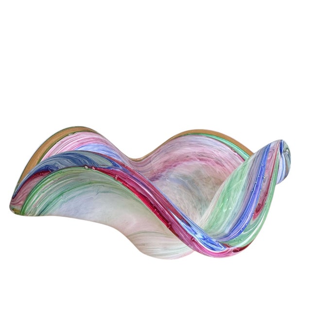 Mid Century Murano Bowl For Sale In Tampa - Image 6 of 9