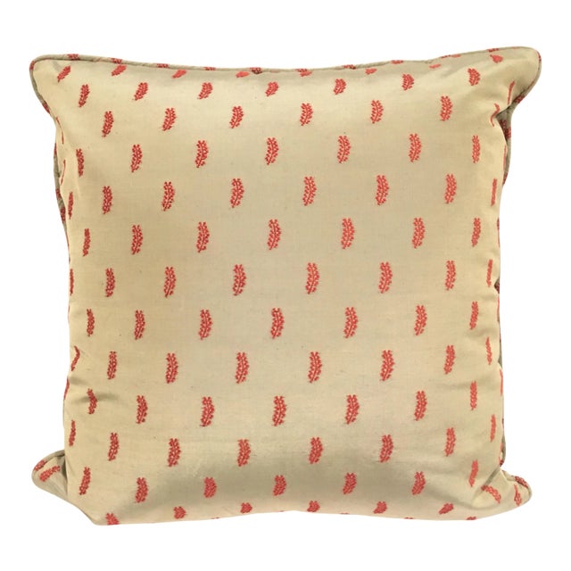 Blue Silk Toss Pillow For Sale