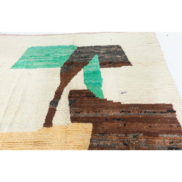 Modern Moroccan Hand-Knotted Wool Rug by Doris Leslie Blau For Sale - Image 4 of 9