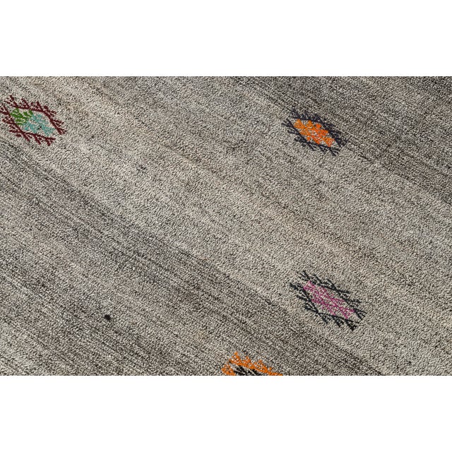 Vintage Home Living Oversize Kilim Rug For Sale - Image 6 of 10