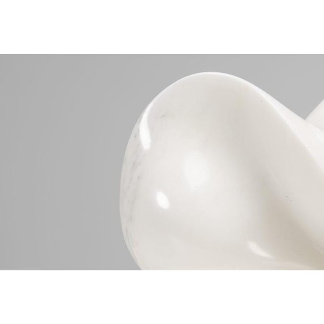 White Frie, Abstract Carrara Marble Sculpture, 1970, Marble For Sale - Image 8 of 18