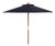 Cannes 11Ft Wooden Pulley Market Umbrella (No Tilt), Navy For Sale
