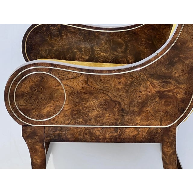 Mastercraft 1970s Bernhard Rohne Acid-Etched Brass Dining Set. For Sale - Image 4 of 12