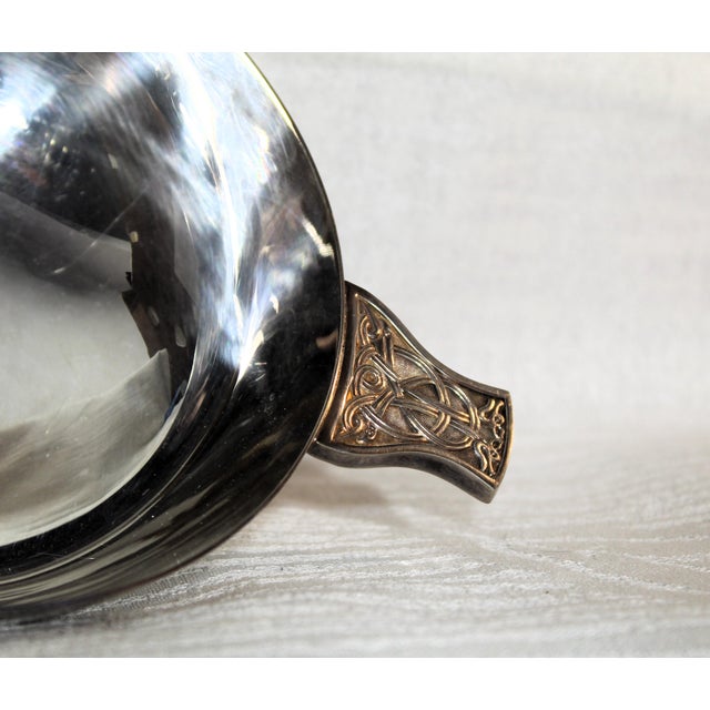 Vintage Silver-Plated Quaich by Mappin & Webb, 2000s For Sale - Image 4 of 8