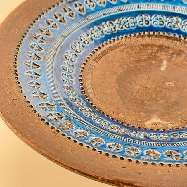 Black Large Rimini Blue Series Centerpiece Bowl by Aldo Londi for Bitossi, 1970s For Sale - Image 8 of 13