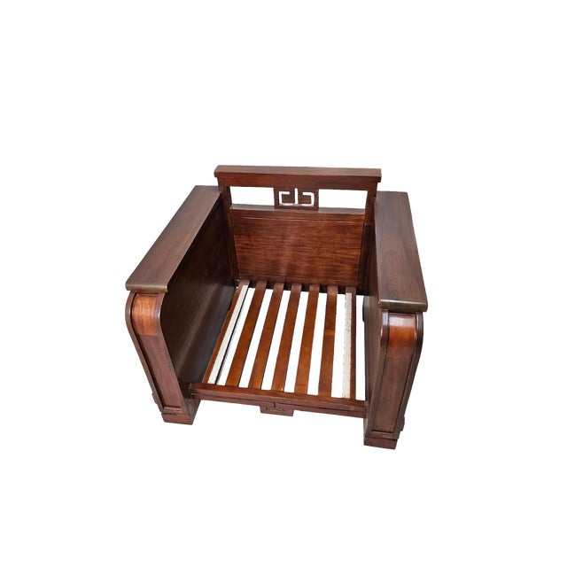 Vintage Custom Mahogany Sofa Set, 1980s For Sale - Image 11 of 13