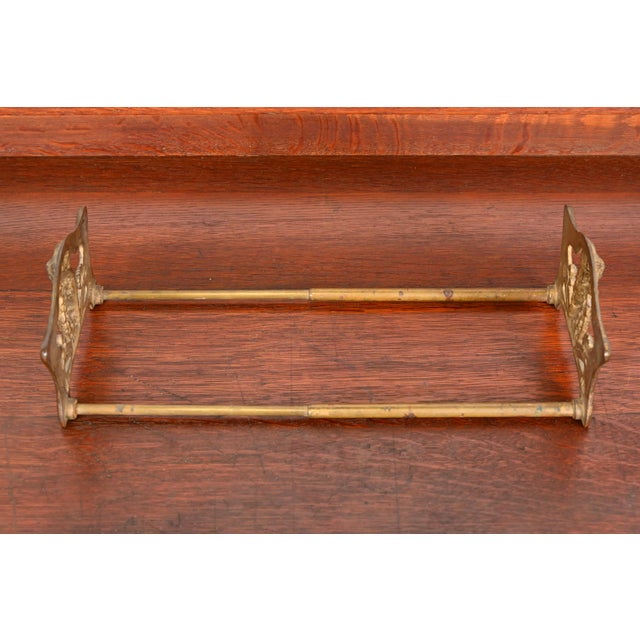 Bronze Antique Art Nouveau Bronze Owl Expandable Book Rack, Circa 1910 For Sale - Image 8 of 12