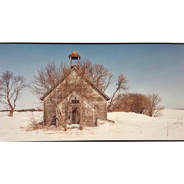 Fabulous American landscape photography of a rural school house. from small hand signed edition of 20 Large Chromogenic...