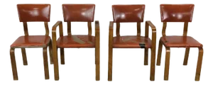 Set of 4 Mid Century Bentwood Dining Chairs Styled After Thonet