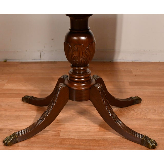 1930s English Regency Style Mahogany Drop-Leaf Pembroke Table / Sofa Table For Sale - Image 11 of 16