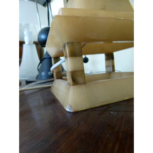 Alabaster Table Lamp from Cooperativa Artieri Alabastro, 1940s For Sale - Image 6 of 11