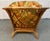 Vintage Ficks Reed Style Rattan Lounge Chair and Ottoman For Sale - Image 9 of 15