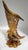 Vintage Murano Amber Glass 'End of Day' Turkey Cornucopia Vase For Sale - Image 6 of 13