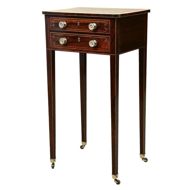 Regency Rosewood Rectangular Lamp Table, 1815 For Sale - Image 4 of 10