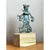 Vintage Patinated Metal Sculpture on Wood Base For Sale - Image 12 of 12