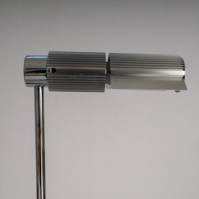 Silver Haloprofil 878HR Floor Lamp in Silver by Viktor Frauenknecht for Swiss Lamps, 1960s For Sale - Image 8 of 10