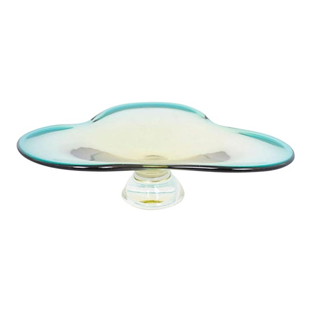 Mid-Century Art Glass Pedestal For Sale