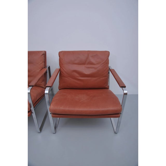 Set of Vintage Lounge Chairs by Preben Fabricius & Jørgen Kastholm for Knoll For Sale - Image 10 of 14