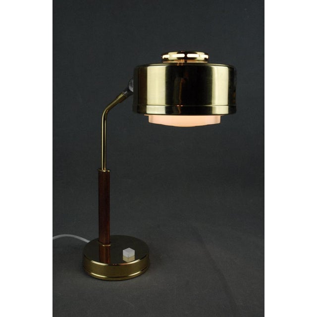 Metal Vintage Swedish Table Lamp in Brass for BJS Skellefteå, 1950s For Sale - Image 7 of 14