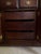 Late 20th Century Broyhill Premier "Ethan Allen Style" Cherry Wood Triple Dresser & Triptych Split Swan-Neck Pediment Top Mirror Mint Condition For Sale - Image 17 of 18