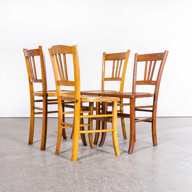 French Blonde Farmhouse Dining Chairs, 1950s, Set of 6 For Sale - Image 9 of 18
