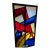 Large Stained Glass Framed Window Signed by Artist Matty Walker For Sale
