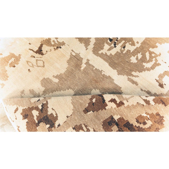 Contemporary Abstract Indian Flat Weave Rug by Doris Leslie Blau Size: 8'5" × 11'1" (256 × 337 cm) Striking a balance...