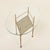 Mid-Century Modern Mid-Century Italian Glass and Brass Table in the style of Gio Ponti, 1970s For Sale - Image 3 of 12