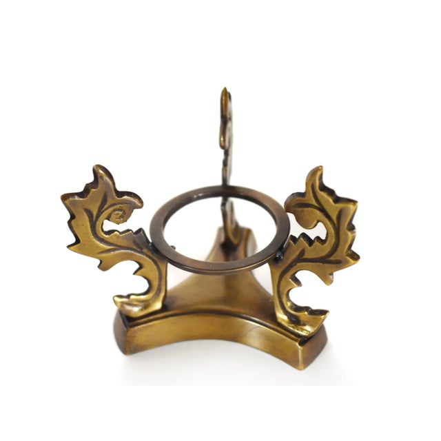 Late 20th Century Black Gold Onyx Orb Sphere Ball Figurine For Sale - Image 6 of 7