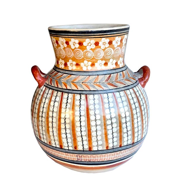 1960s 1960s Tonalá Mexico Burnished Glaze Ceramic Urn Planter For Sale - Image 5 of 12