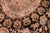 Shabby Chic Medallion 1990's Pak-Persian Black/Taupe Wool Rug - 6'2'' X 9'2'' For Sale - Image 4 of 9