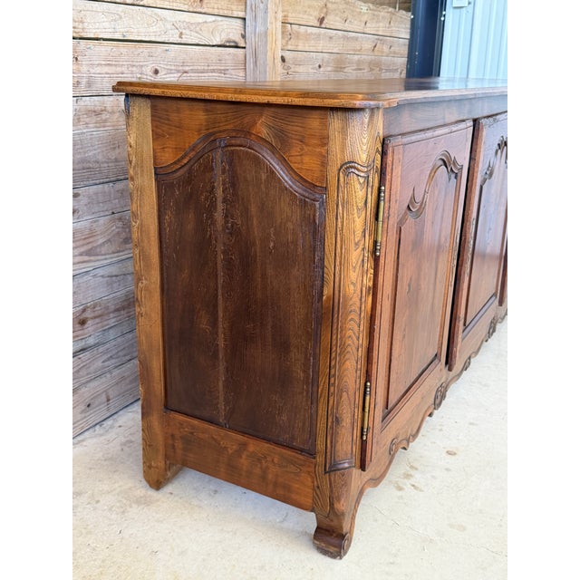 Late 19th Century French Provincial Louis XV Walnut Three-Door Enfilade For Sale - Image 4 of 12