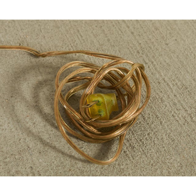 Pair of Patinated Brass Adjustable Pharmacy Floor Lamps For Sale - Image 10 of 16