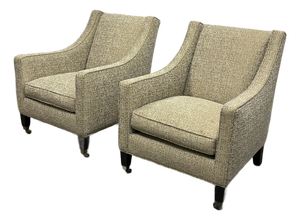 Serena & Lily Lee Industries Piper Slope Arm Chairs, Pair