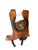 Rustic Vintage Western Folk Art Cowboy Boot Coin Bank With Horseshoe & Brass Bell – Handcrafted Rustic For Sale - Image 3 of 11