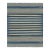 Rug & Kilim's Contemporary Dhurrie Rug in Blue and Beige Stripes - 12x16 For Sale
