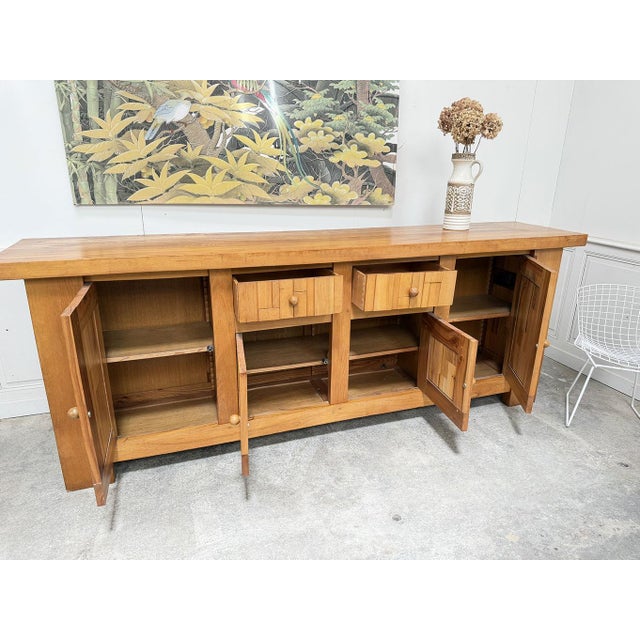 Brutalist Elm Sideboard, 1970s For Sale - Image 13 of 15