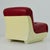 Mid-Century Space Age Lounge Chair in Red Leather & Fiberglass Shell, Germany, 1970s For Sale - Image 3 of 18