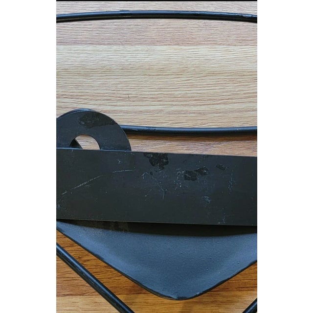 Vintage Hanging Metal Wall Art Sculptured Martini Glasses Bar Decor For Sale - Image 13 of 18