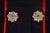 Late 20th Century Natural 4.89cts Diamond, Emerald & Pink Tourmaline 18k Gold Floral Earrings, Pair For Sale - Image 11 of 12