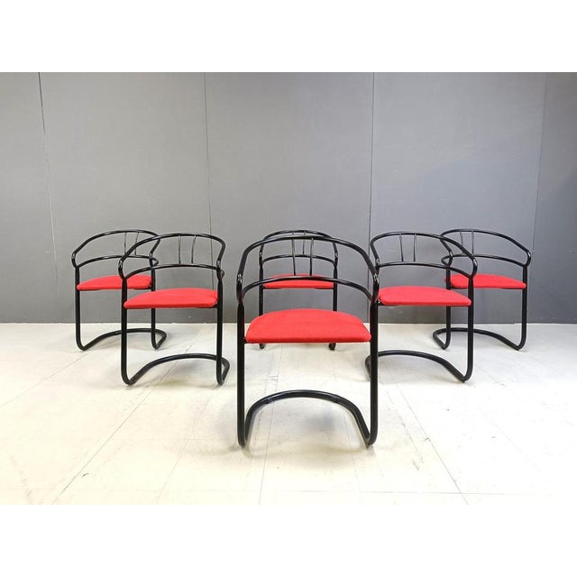 Post Modern Dining Chairs, 1980s, Set of 6 For Sale - Image 4 of 10