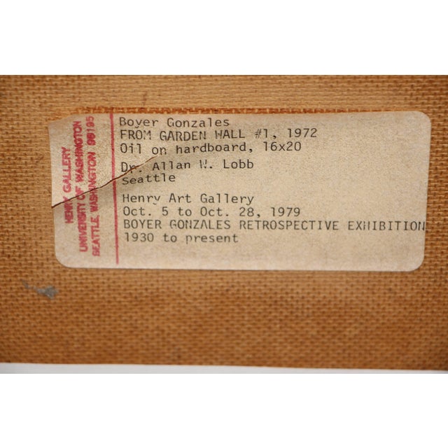 Paint 1972 Abstract by Boyer Gonzales Jr Noted Texas Artist For Sale - Image 7 of 8