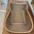Antique Rustic Willow Wicker Garden Gathering Basket With Bentwood Handle For Sale - Image 4 of 6