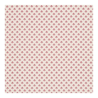 Schumacher Robyn Fabric in Red For Sale