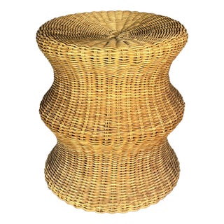Sculptural Rattan Juttu Mushroom Stool by Eero Aarnio for Artek, Finland, 1960s For Sale