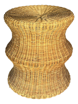 Sculptural Rattan Juttu Mushroom Stool by Eero Aarnio for Artek, Finland, 1960s