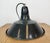 Industrial French Black Enamel Factory Pendant Lamp, 1960s For Sale - Image 15 of 17